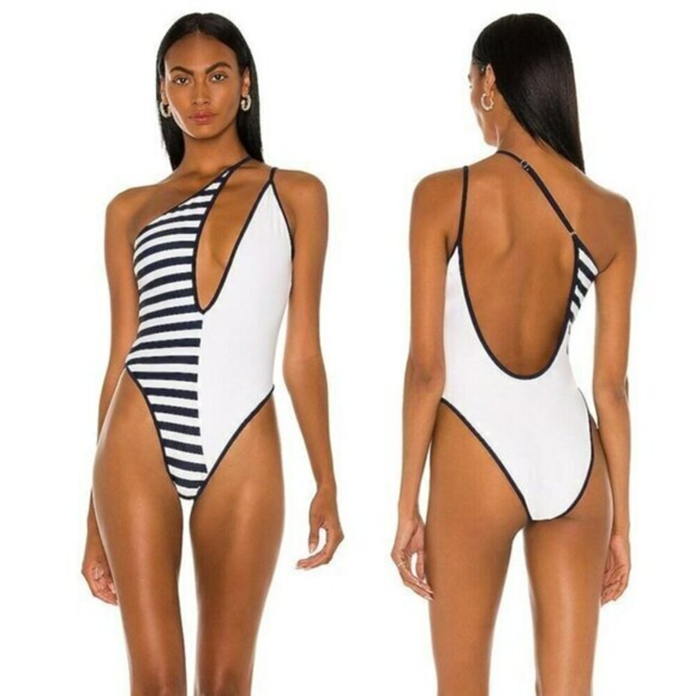 Lovers and Friends Valora One Piece - Blue & White Stripe